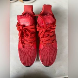 Men’s Adidas EQT red shoes